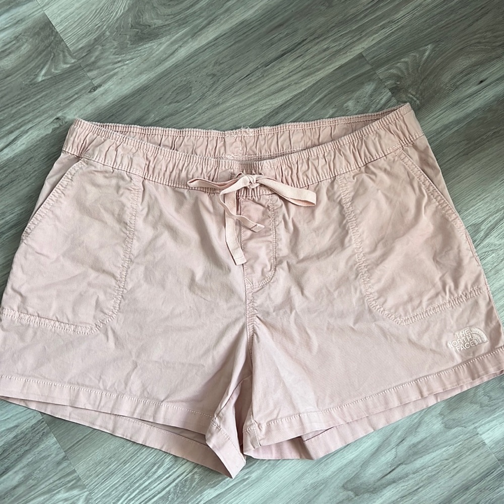Ladies The North Face cotton drawstring shorts Sz L